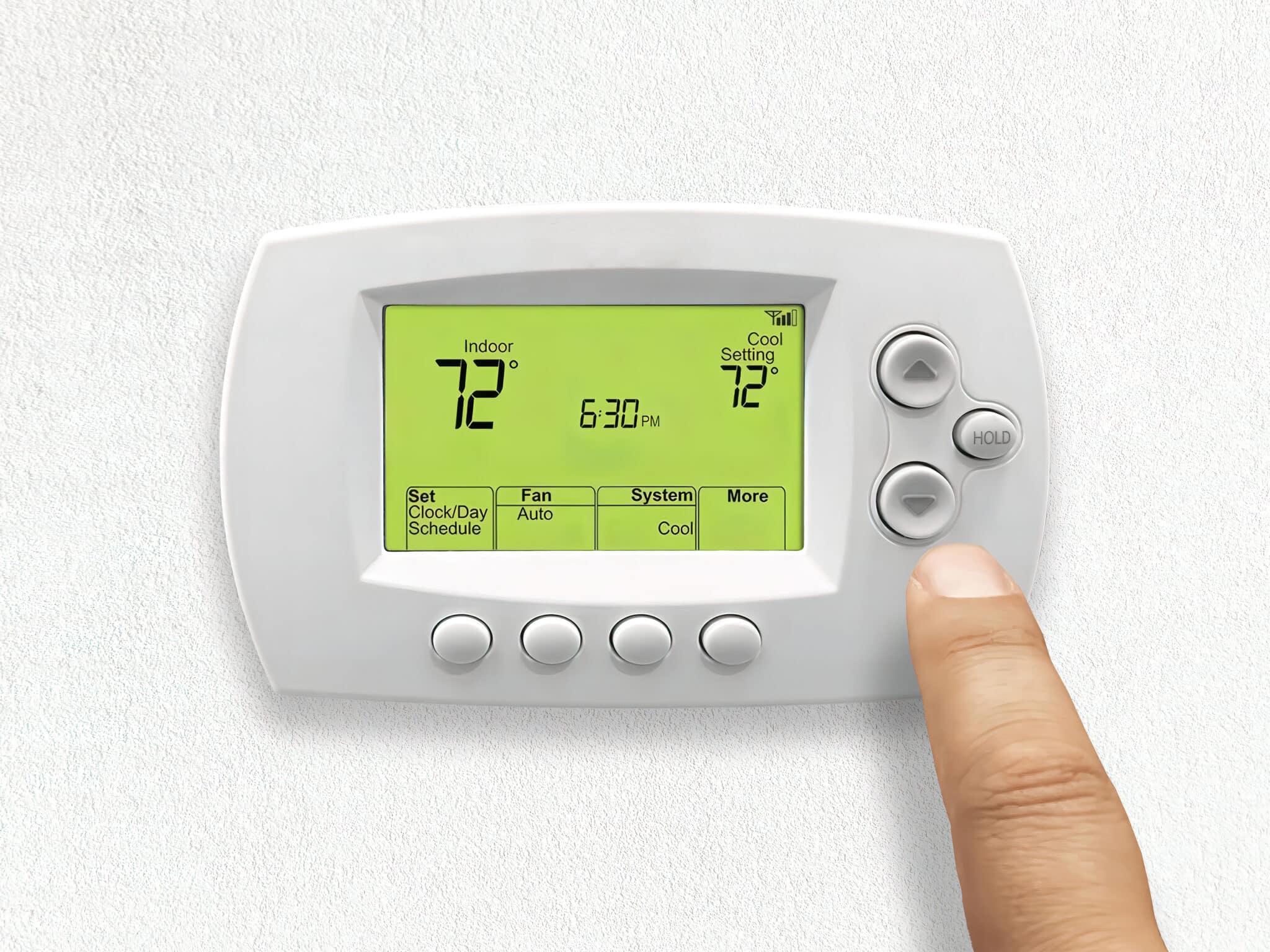 Thermostat Settings, Preparing HVAC.