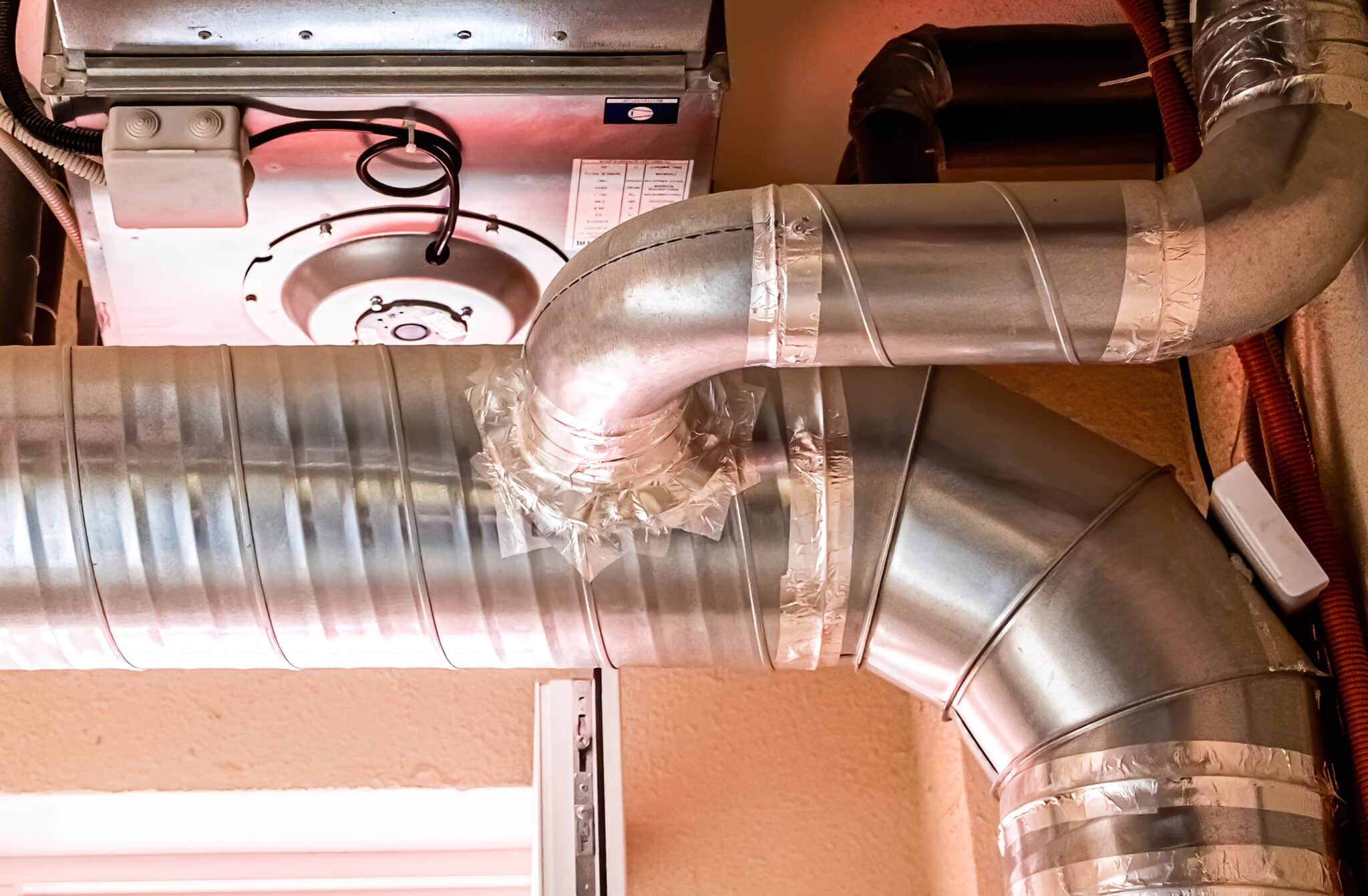 Heating and cooling distribution ducts, HVAC Systems.